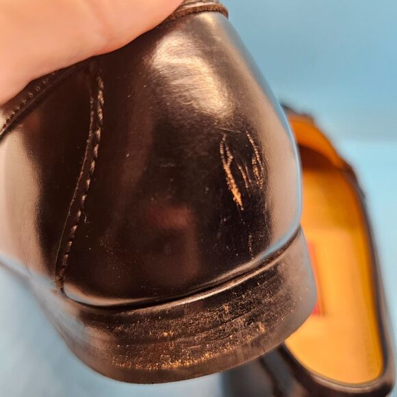 VTG Cole Haan Mens Sz 9.5 E Pinch Tassel Loafer Shoes Black‎ Dress Shoes 2673 main image 4